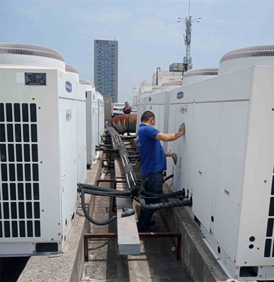 兴和中央空调制热和不制冷系统维修方法